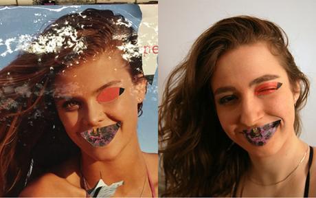 Une artiste se maquille comme les graffitis du métro lydiacambron3