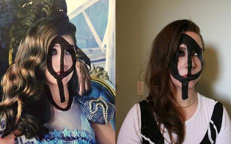 Une artiste se maquille comme les graffitis du métro lydiacambron4