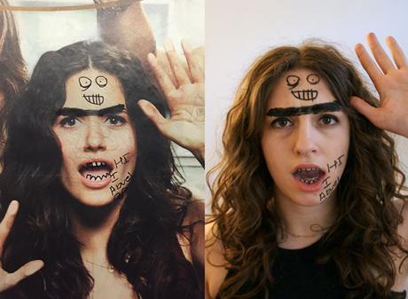 Une artiste se maquille comme les graffitis du métro lydiacambron5