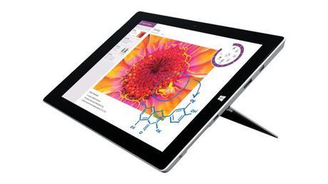 Tablette tactile et ordinateur portable, la Surface 3 de Microsoft est disponible