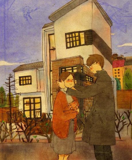 état amoureux et l'amour la différence illustration artiste coréen Puuug