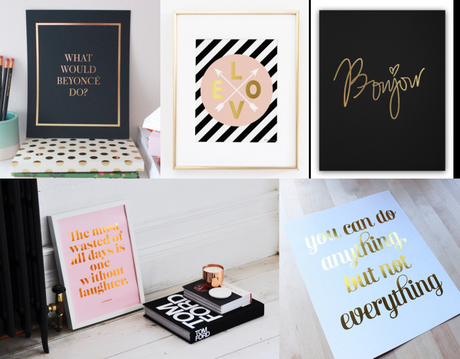 De jolis mots Dorés, déco au top assurée !