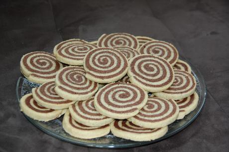 Sablés spirale chocolat/vanille
