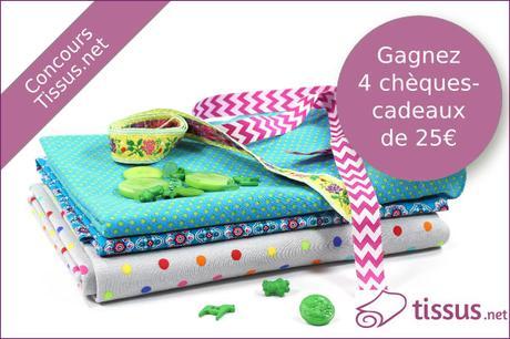 Qui a gagné les chèques-cadeaux de Tissus.net?