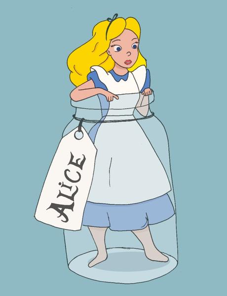 {Illustration} Alice in Wonderland