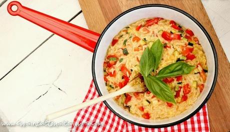 Pastasotto de risetti aux légumes sautés