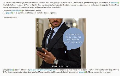 Que la chasse aux indices commence avec Alexis Duivel de La Société