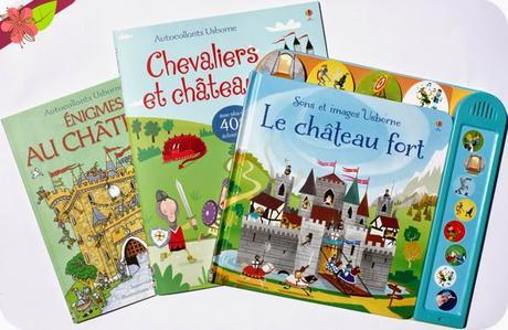 Enigmes au chateau, Chevaliers et châteaux et Le château fort - éditions Usborne