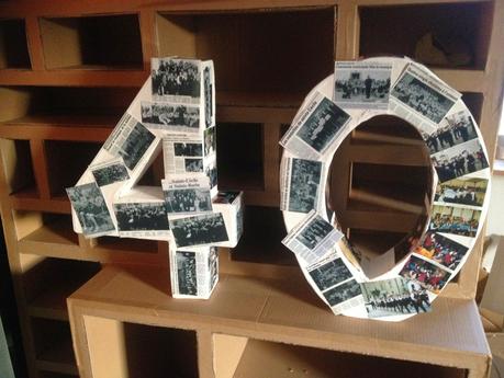 Diy - les numéros en carton pour en anniversaire