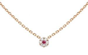 collier chainette diamant rubis