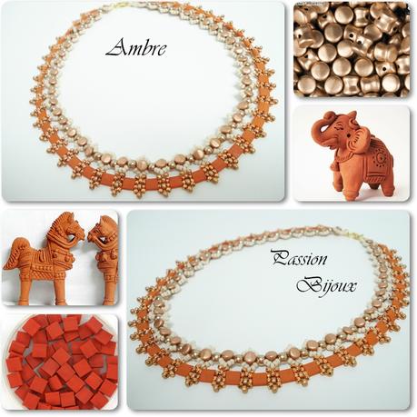 AMBRE TILA OP TERRA COTTA MATTE et pellet Copper Gold Matte