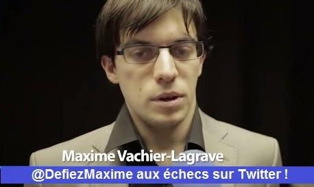 Le meilleur joueur d'échecs français Maxime-Vachier Lagrave affronte les twittos
