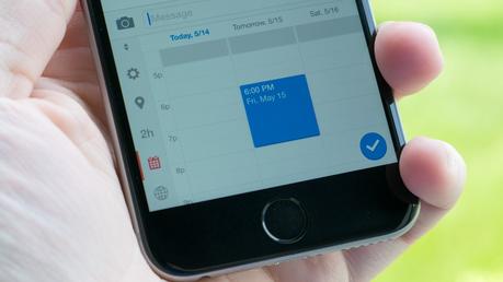 L'App Calendrier Sunrise sur iPhone propose un nouveau clavier