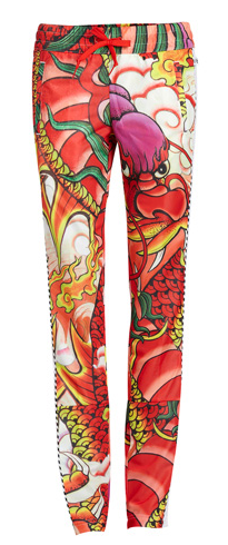 ADIDAS X RITA ORA PANTALON DRAGON PRINT / BLANC