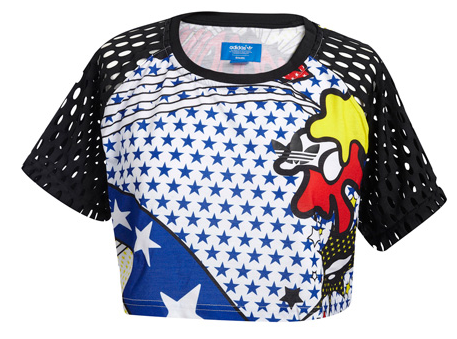 ADIDAS X RITA ORA T-SHIRT SUPER CROP / MULTICOLORE