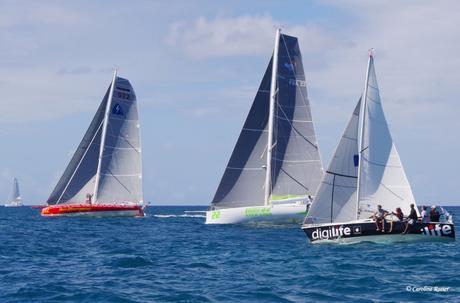 Le voilier solaire Défi Martinique. © Solar Cloth System