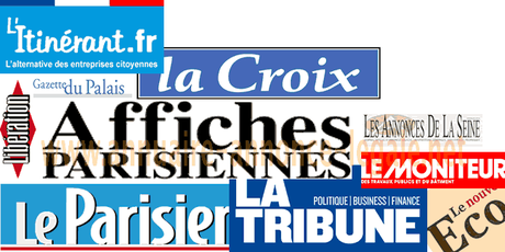 Portfolio des journaux d’annonces légales à Paris