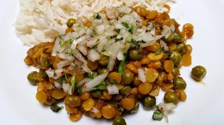 Channa dal Chat – split chick pea dry curry – curry sec de lentilles de pois chiche