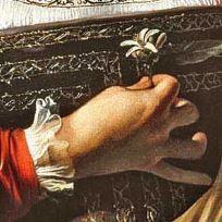 Caravaggio-Martha-and-Mary-Magdalene-1598 main droite