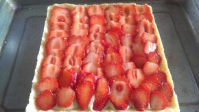 Une tarte aux fraises…