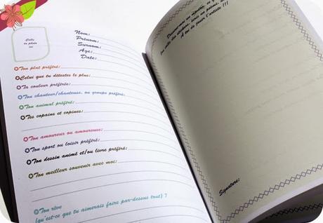 Mon cahier d'amitiés - Mercilili !