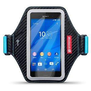 Top 5 des Brassard Sony Xperia Z3 ou Sony Xperia Z3 Compact Shocksock Élastique Brassard Armband Sport pour Sony Xperia Z3 Coque Coque - Noir / Bleu