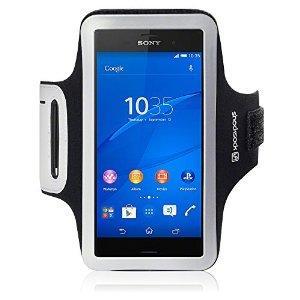 Top 5 des Brassard Sony Xperia Z3 ou Sony Xperia Z3 Compact Shocksock Brassard Armband Sport pour Sony Xperia Z3 Coque Coque - Noir