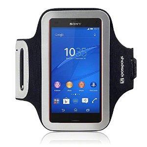 Top 5 des Brassard Sony Xperia Z3 ou Sony Xperia Z3 Compact Shocksock Brassard Armband Sport pour Sony Xperia Z3 Compact Coque - Noir