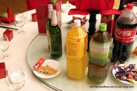 Mariage chinois d'un couple d'ami - La table et sa decoration