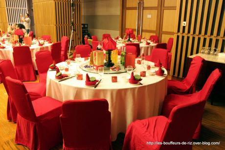 Mariage chinois d'un couple d'ami - La table et sa decoration