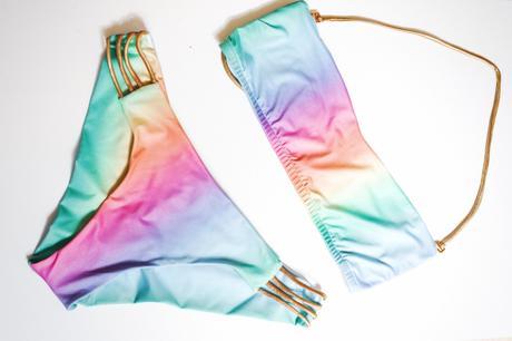 rainbow bathsuit