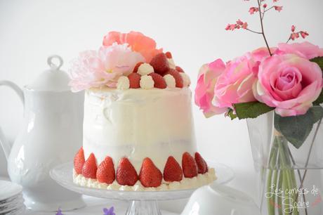 Layer Cake aux fraises et au Champagne