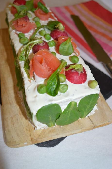 Sandwich-cake au saumon et livres Apéro de chef à gagner