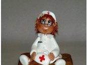 Petite infirmière personnalisée porcelaine froide petit monde d'Ingrid