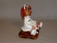 Petite  infirmière personnalisée en porcelaine froide