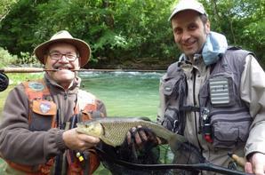 Pêche à la mouche dans les rivières de Champagne