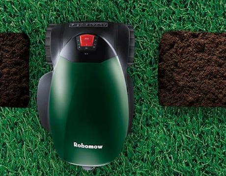 Robot tondeuse - Passage étroit