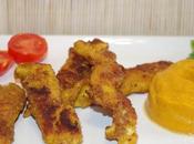 Nuggets poulet curry puree patates douces