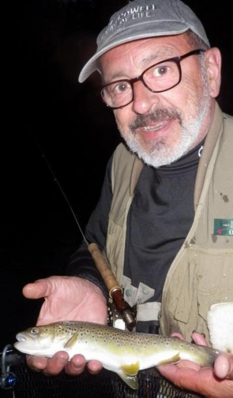 Partie de pêche à la mouche coup du soir