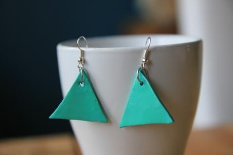 DIY boucles d'oreilles triangles - Paperblog