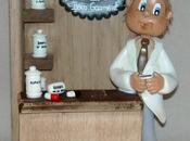 Décor avec pharmacien personnalisé porcelaine froide