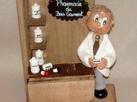 Décor avec pharmacien personnalisé en porcelaine froide