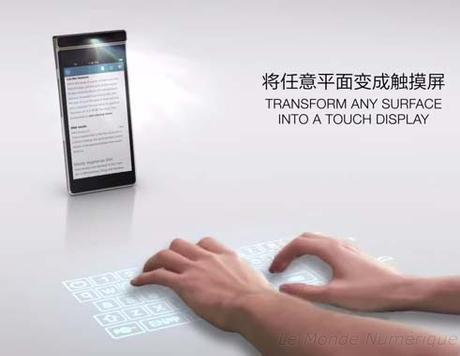Lenovo Smart Cast, un concept de smartphone avec projecteur laser intégré