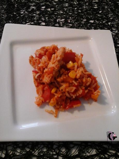 Poêlée riz tomate poulet