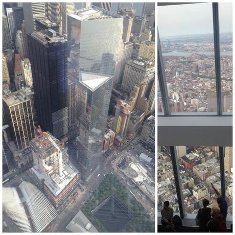 Ground Zero vu depuis l'observatoire du One World Trade Center