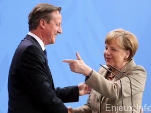Réformes au sein de l’UE : David Cameron obtient le soutien d’Angela Merkel