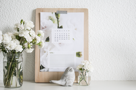 calendrier, à imprimer, printable, flower, fleuri, romantique, hellocoton, calendar, juin, june,