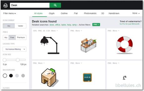 Icon Finder, un moteur de recherche d'icônes