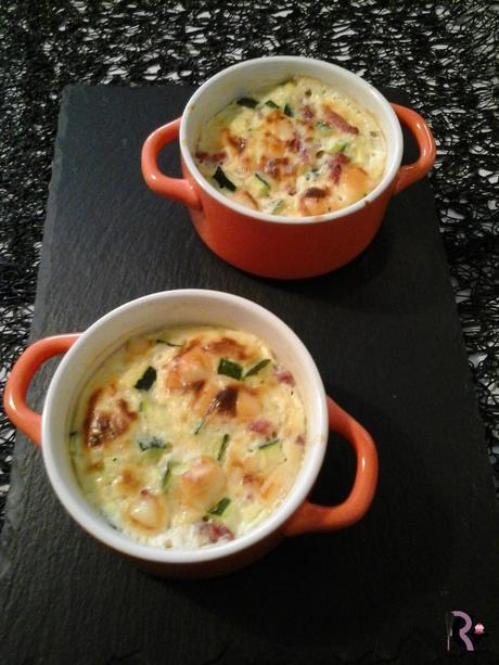 Timballes bacon courgettes