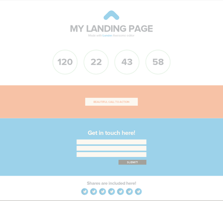 exemple de landing page